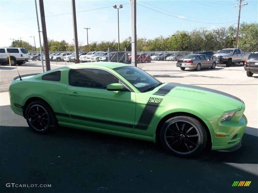 2013 Mustang Boss 302 - Gotta Have It Green / Charcoal Black/Recaro Sport Seats photo #14