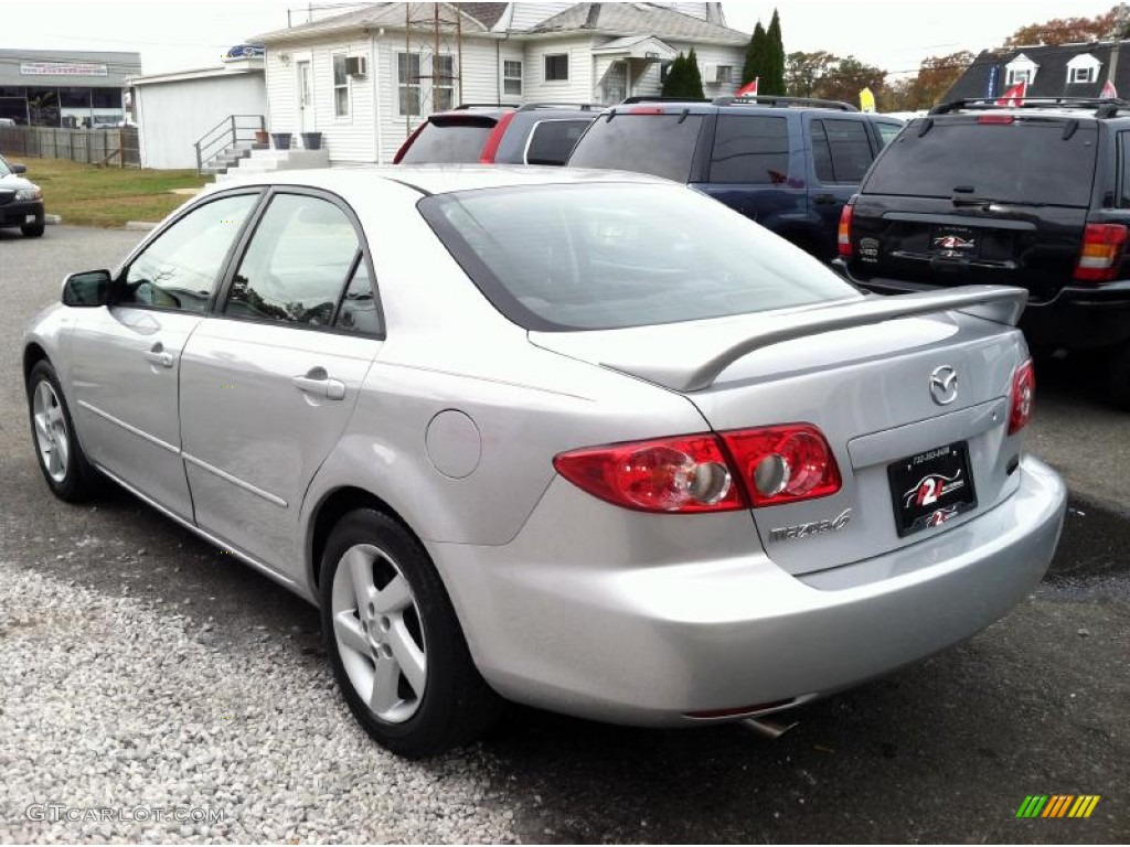 2003 MAZDA6 i Sedan - Satin Silver Metallic / Black photo #4
