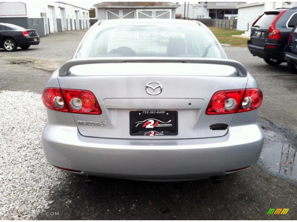 2003 MAZDA6 i Sedan - Satin Silver Metallic / Black photo #5