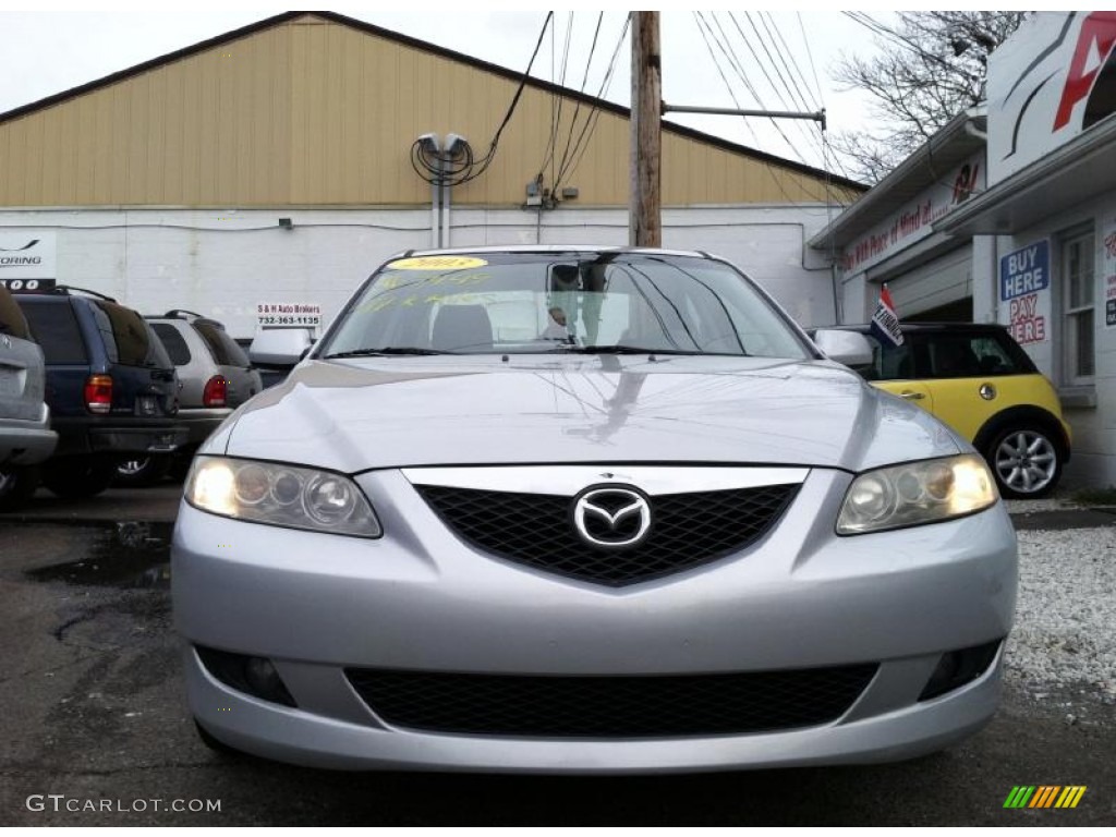 2003 MAZDA6 i Sedan - Satin Silver Metallic / Black photo #7