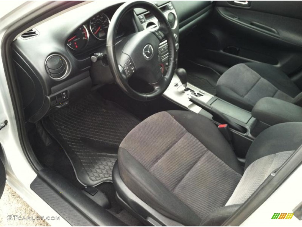 2003 MAZDA6 i Sedan - Satin Silver Metallic / Black photo #13