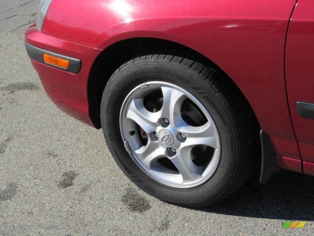 2004 Elantra GT Hatchback - Crimson Dark Red / Dark Gray photo #4