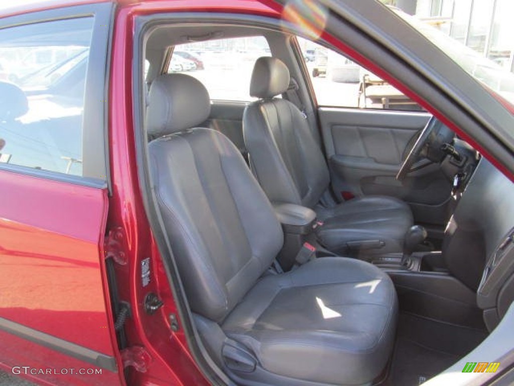 2004 Elantra GT Hatchback - Crimson Dark Red / Dark Gray photo #11