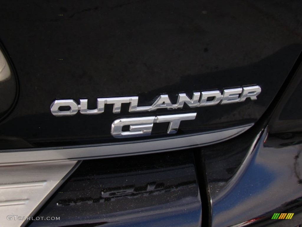 2011 Outlander GT AWD - Labrador Black Pearl / Black photo #34