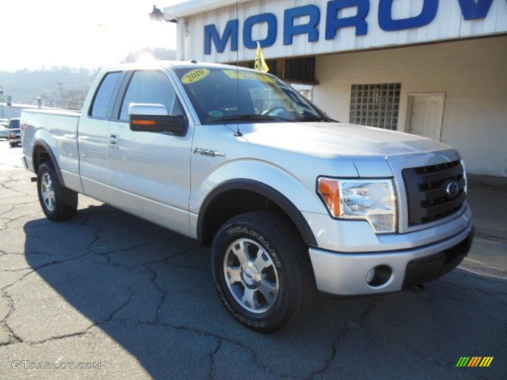 2010 F150 FX4 SuperCab 4x4 - Ingot Silver Metallic / Black photo #2