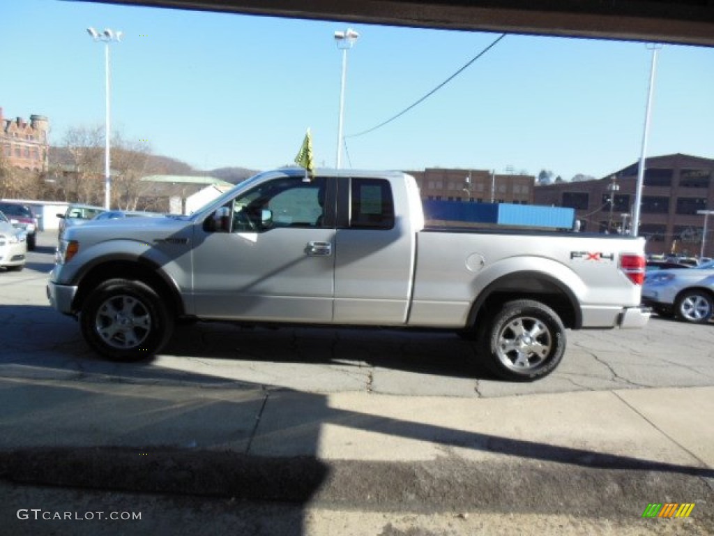2010 F150 FX4 SuperCab 4x4 - Ingot Silver Metallic / Black photo #5
