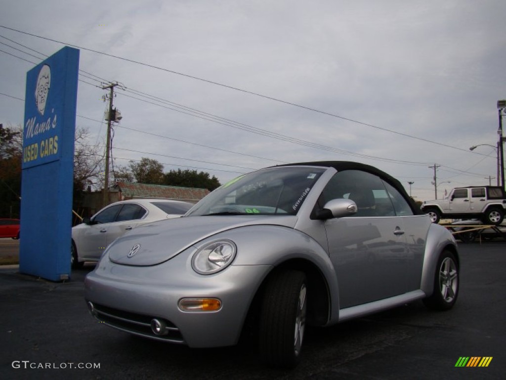 2004 New Beetle GLS 1.8T Convertible - Reflex Silver Metallic / Black photo #21
