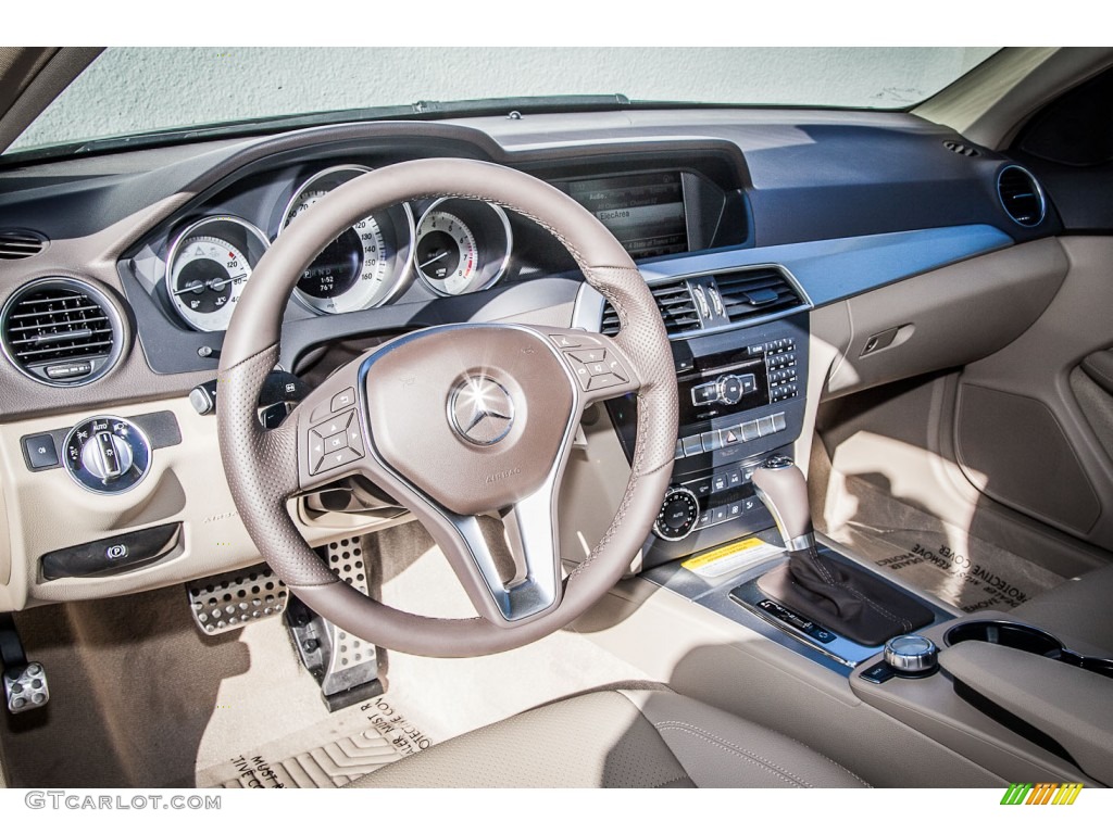 2013 Mercedes-Benz C 250 Coupe Almond/Mocha Dashboard Photo #73856858