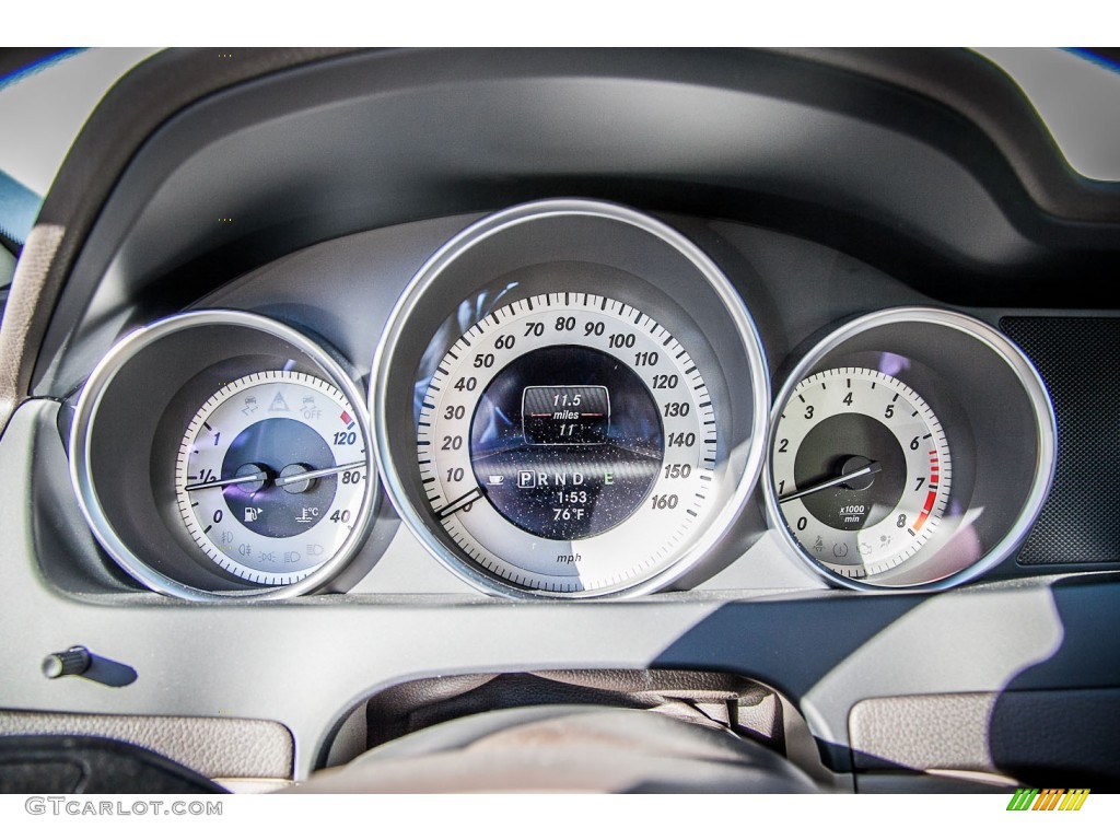 2013 C 250 Coupe - Lunar Blue Metallic / Almond/Mocha photo #7