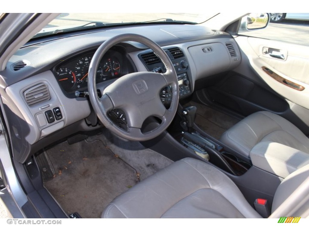 2002 Accord EX Sedan - Satin Silver Metallic / Ivory photo #10
