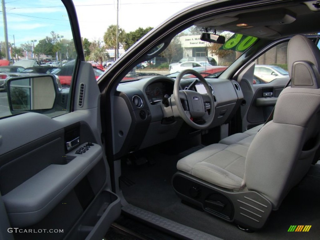 2006 F150 XLT SuperCab - Dark Shadow Grey Metallic / Tan photo #9