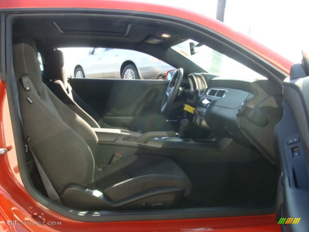 2012 Camaro LT Coupe - Inferno Orange Metallic / Black photo #8