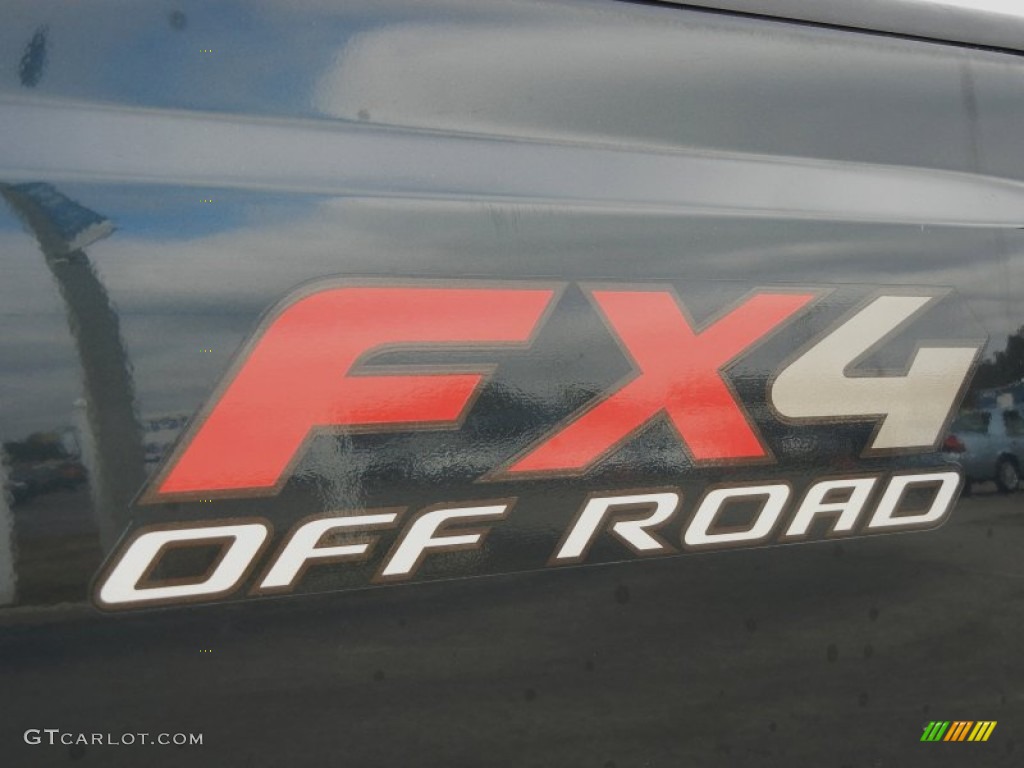 2006 F250 Super Duty Lariat FX4 Off Road Crew Cab 4x4 - Dark Green Satin Metallic / Tan photo #13