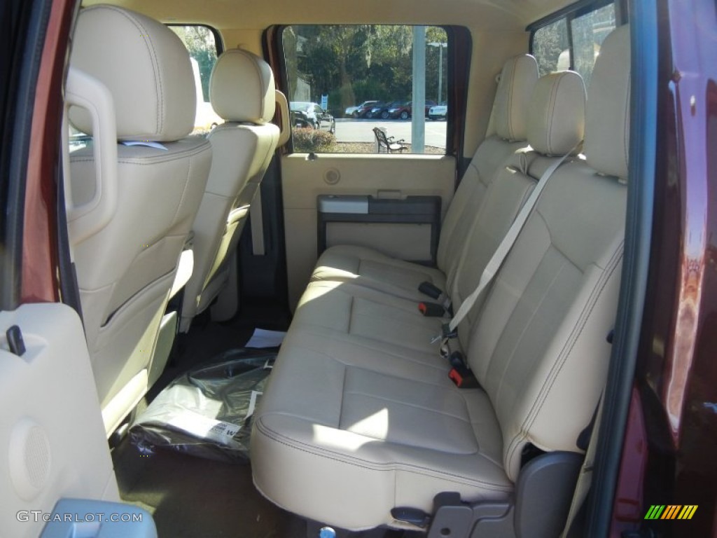 2013 Ford F250 Super Duty Lariat Crew Cab Rear Seat Photo #73861839