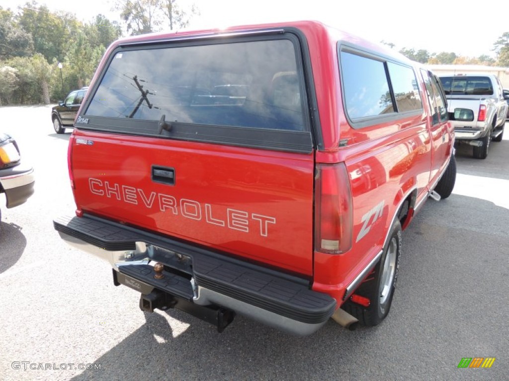 1999 Silverado 1500 LS Extended Cab 4x4 - Victory Red / Medium Gray photo #11