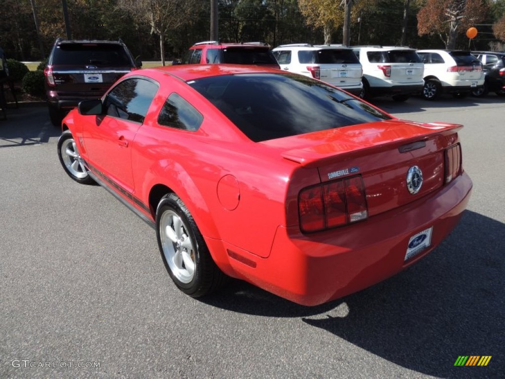 2007 Mustang V6 Premium Coupe - Torch Red / Dark Charcoal photo #14