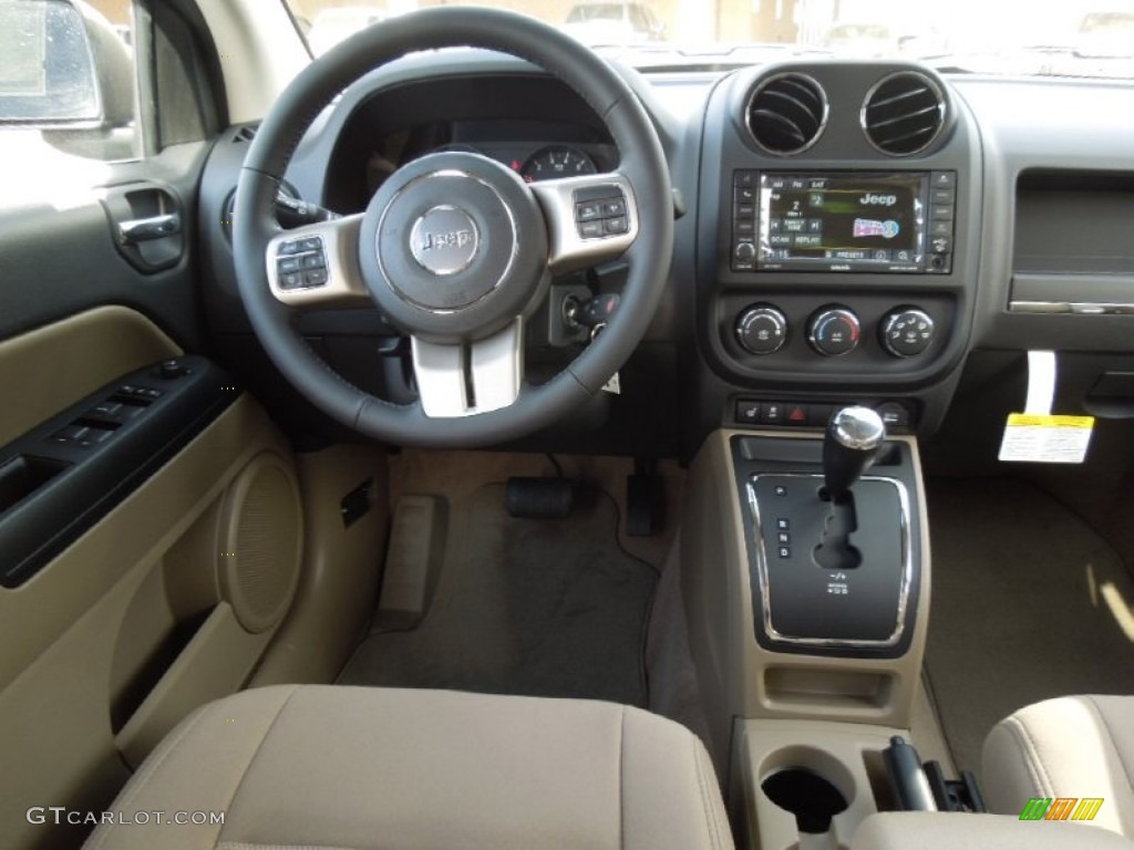 2013 Jeep Compass Latitude Dark Slate Gray/Light Pebble Dashboard Photo #73862300