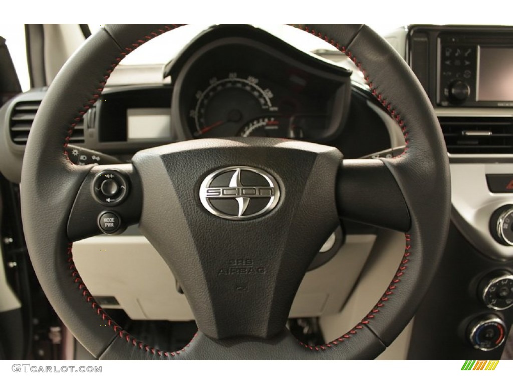 2012 Scion iQ Standard iQ Model Dark Gray Steering Wheel Photo #73863455