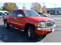 2006 Fire Red GMC Sierra 1500 SLE Extended Cab 4x4  photo #3
