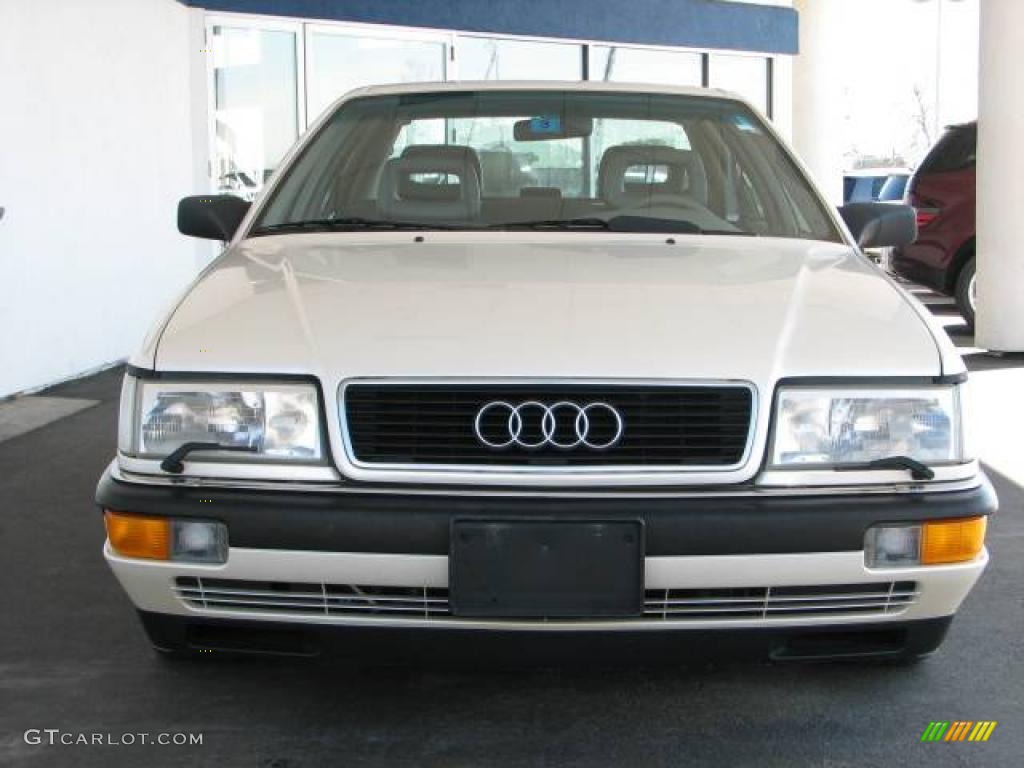 Alpine White 1991 Audi V8 quattro Exterior Photo #7386483
