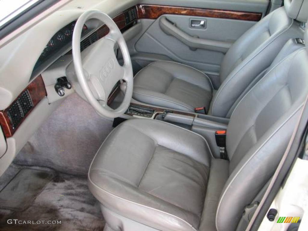 Grey Interior 1991 Audi V8 quattro Photo #7386523