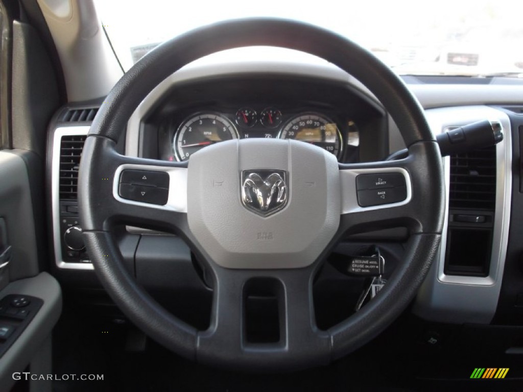 2011 Ram 1500 SLT Quad Cab - Bright White / Dark Slate Gray/Medium Graystone photo #14