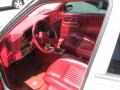 1985 Cadillac Cimarron Red Interior Interior Photo
