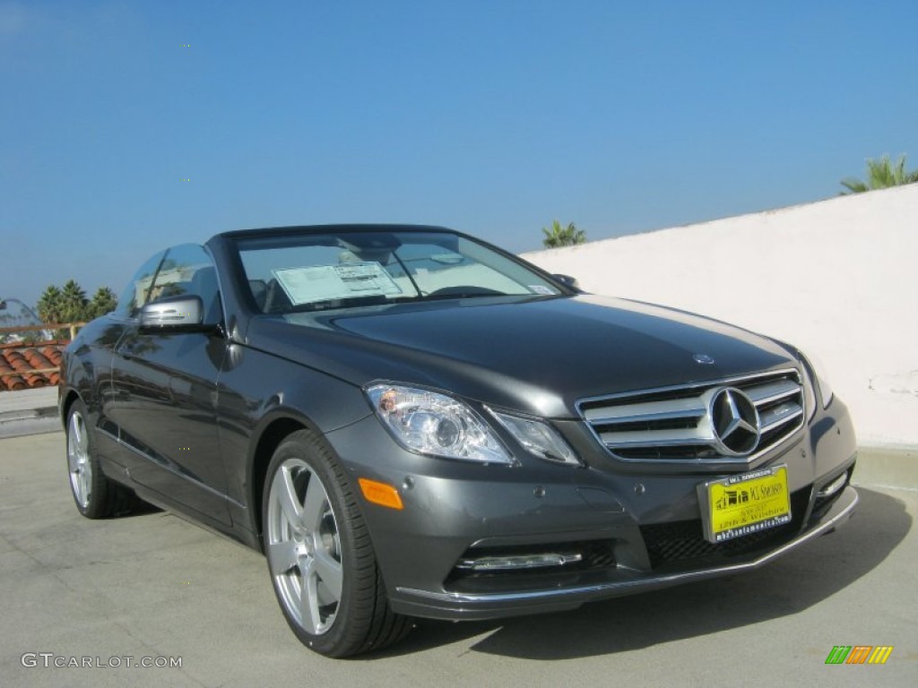 2013 E 350 Cabriolet - Steel Grey Metallic / Black photo #1