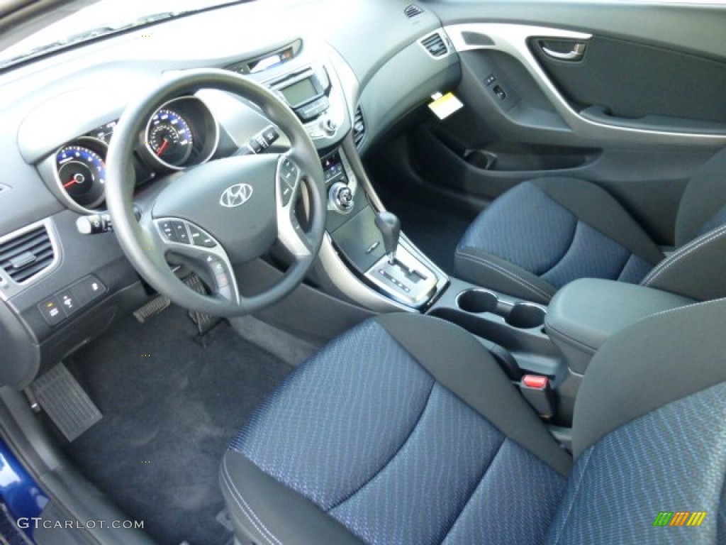 Blue Interior 2013 Hyundai Elantra Coupe GS Photo #73869282