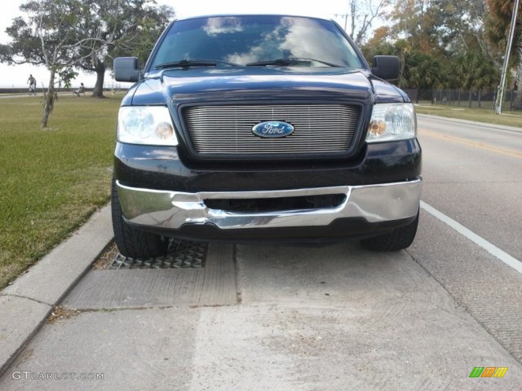 2006 F150 XLT SuperCrew - Black / Medium/Dark Flint photo #3
