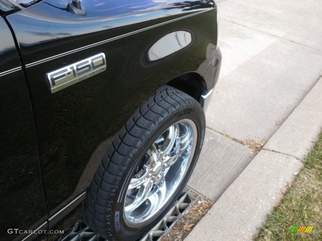 2006 F150 XLT SuperCrew - Black / Medium/Dark Flint photo #10