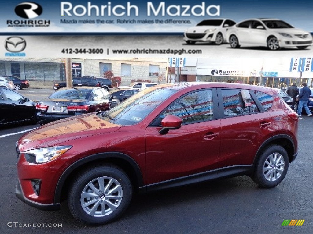 2013 CX-5 Touring AWD - Zeal Red Mica / Black photo #1