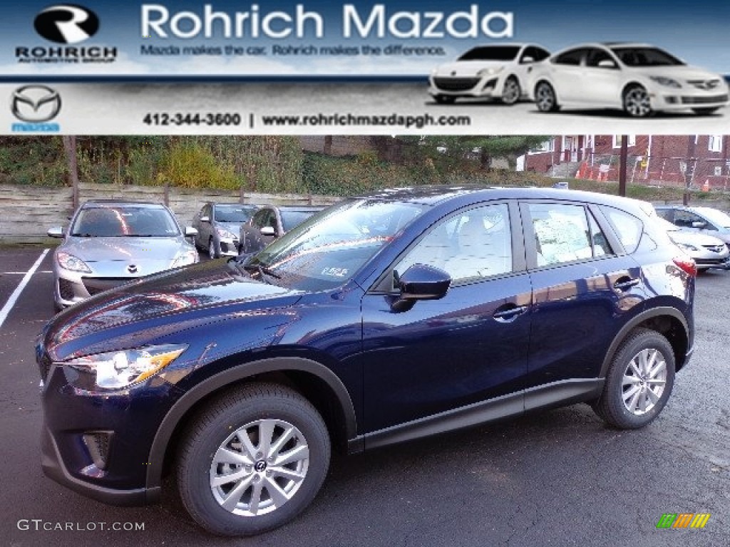 2013 CX-5 Sport AWD - Stormy Blue Mica / Sand photo #1