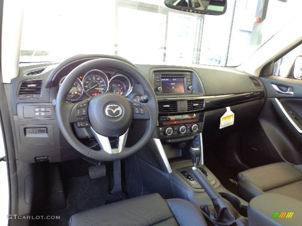 Black Interior 2013 Mazda CX-5 Grand Touring AWD Photo #73873157