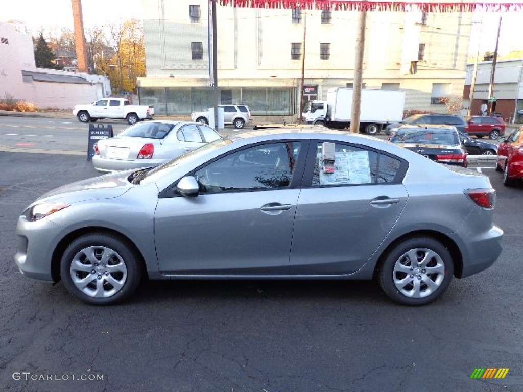 Liquid Silver Metallic 2013 Mazda MAZDA3 i SV 4 Door Exterior Photo #73873280