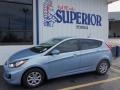 2013 Clearwater Blue Hyundai Accent GS 5 Door  photo #4