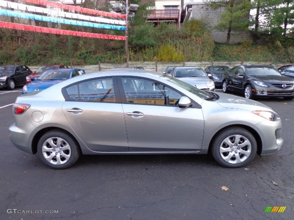 Liquid Silver Metallic 2013 Mazda MAZDA3 i SV 4 Door Exterior Photo #73873333
