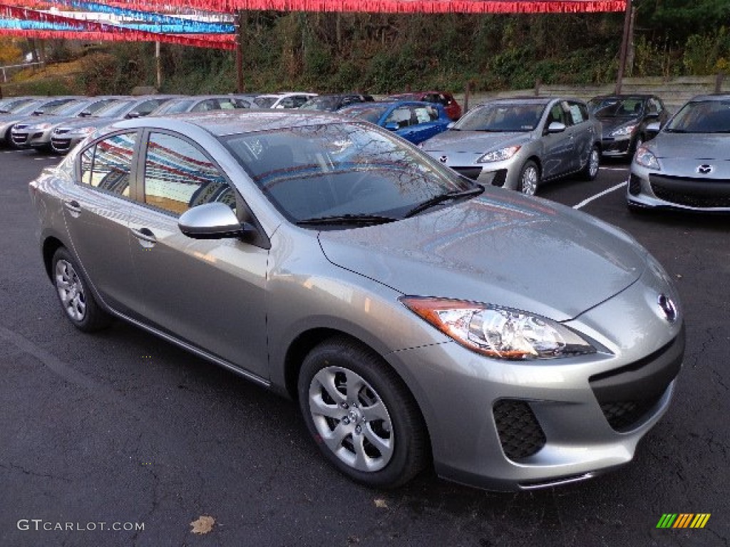 Liquid Silver Metallic 2013 Mazda MAZDA3 i SV 4 Door Exterior Photo #73873361