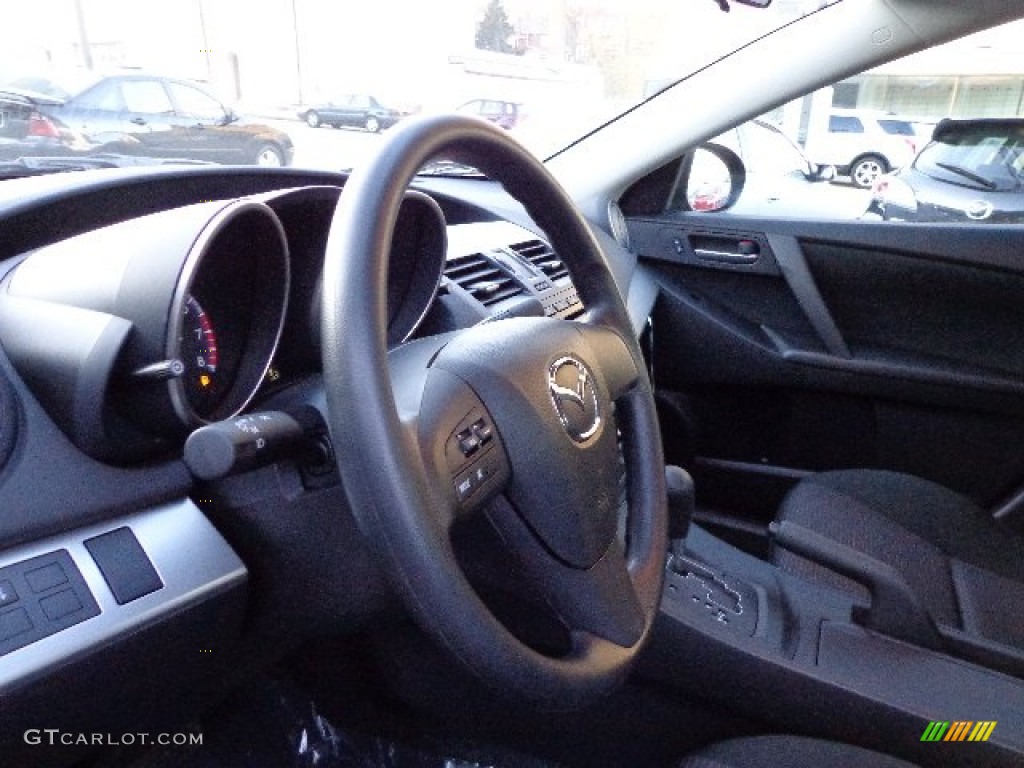 Black Interior 2013 Mazda MAZDA3 i SV 4 Door Photo #73873466