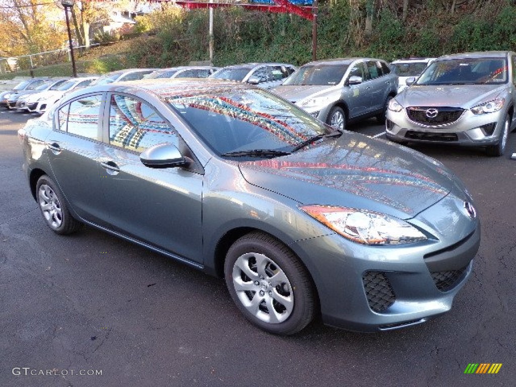 Dolphin Gray Mica 2013 Mazda MAZDA3 i SV 4 Door Exterior Photo #73873625