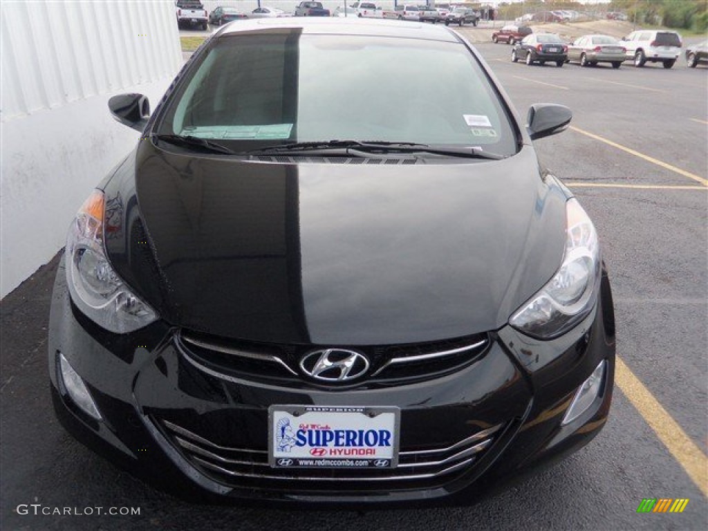2013 Elantra Limited - Black / Gray photo #2