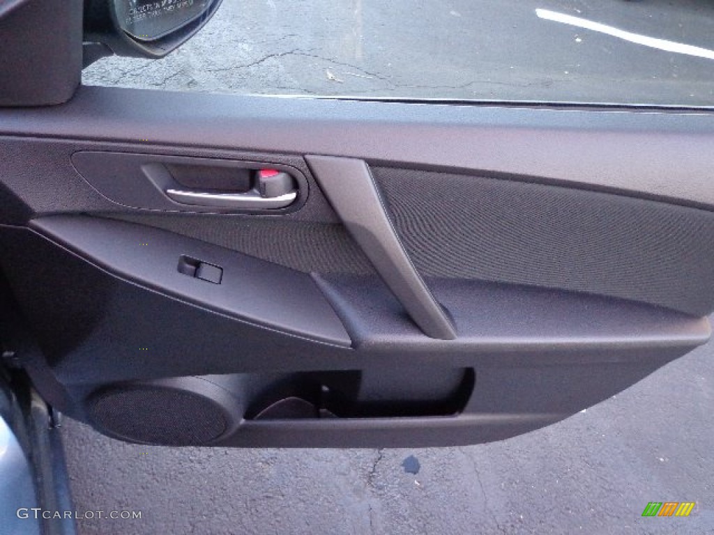 2013 Mazda MAZDA3 i SV 4 Door Black Door Panel Photo #73873675