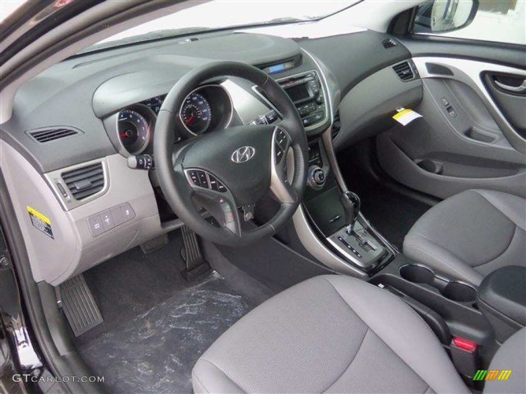 2013 Elantra Limited - Black / Gray photo #10