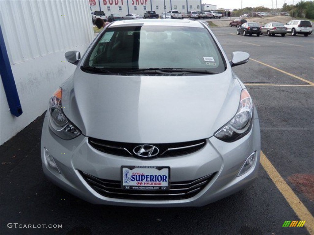 2013 Elantra Limited - Shimmering Air Silver / Gray photo #2