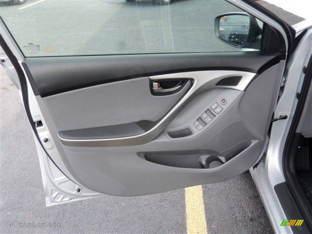 2013 Elantra Limited - Shimmering Air Silver / Gray photo #10