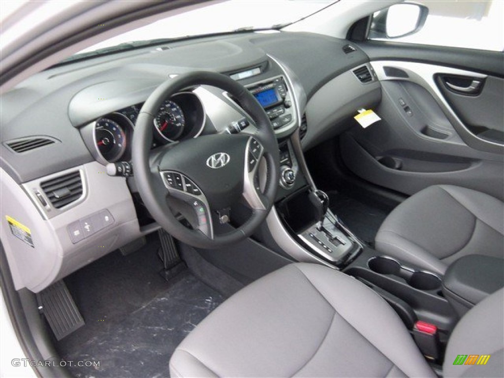 2013 Elantra Limited - Shimmering Air Silver / Gray photo #11