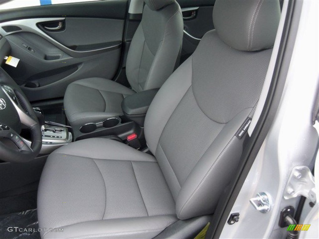 2013 Elantra Limited - Shimmering Air Silver / Gray photo #12
