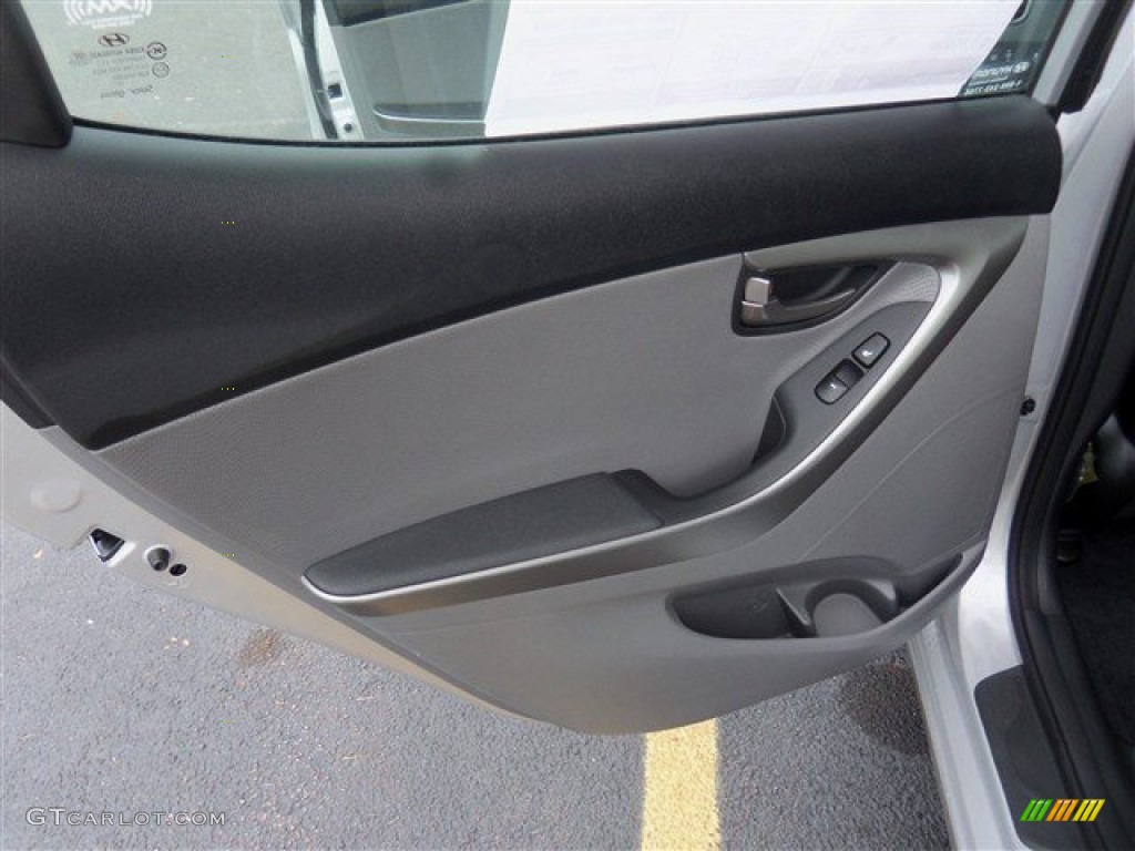 2013 Elantra Limited - Shimmering Air Silver / Gray photo #13