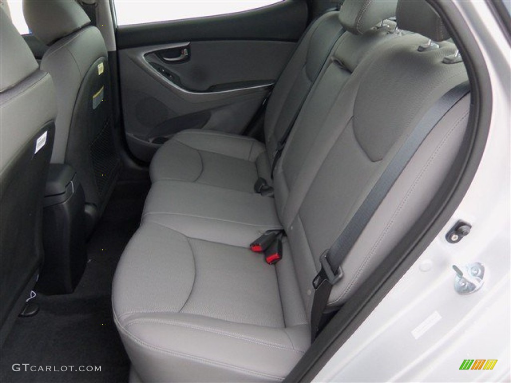 2013 Elantra Limited - Shimmering Air Silver / Gray photo #14