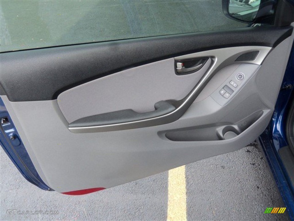 2013 Elantra Coupe GS - Atlantic Blue / Gray photo #7